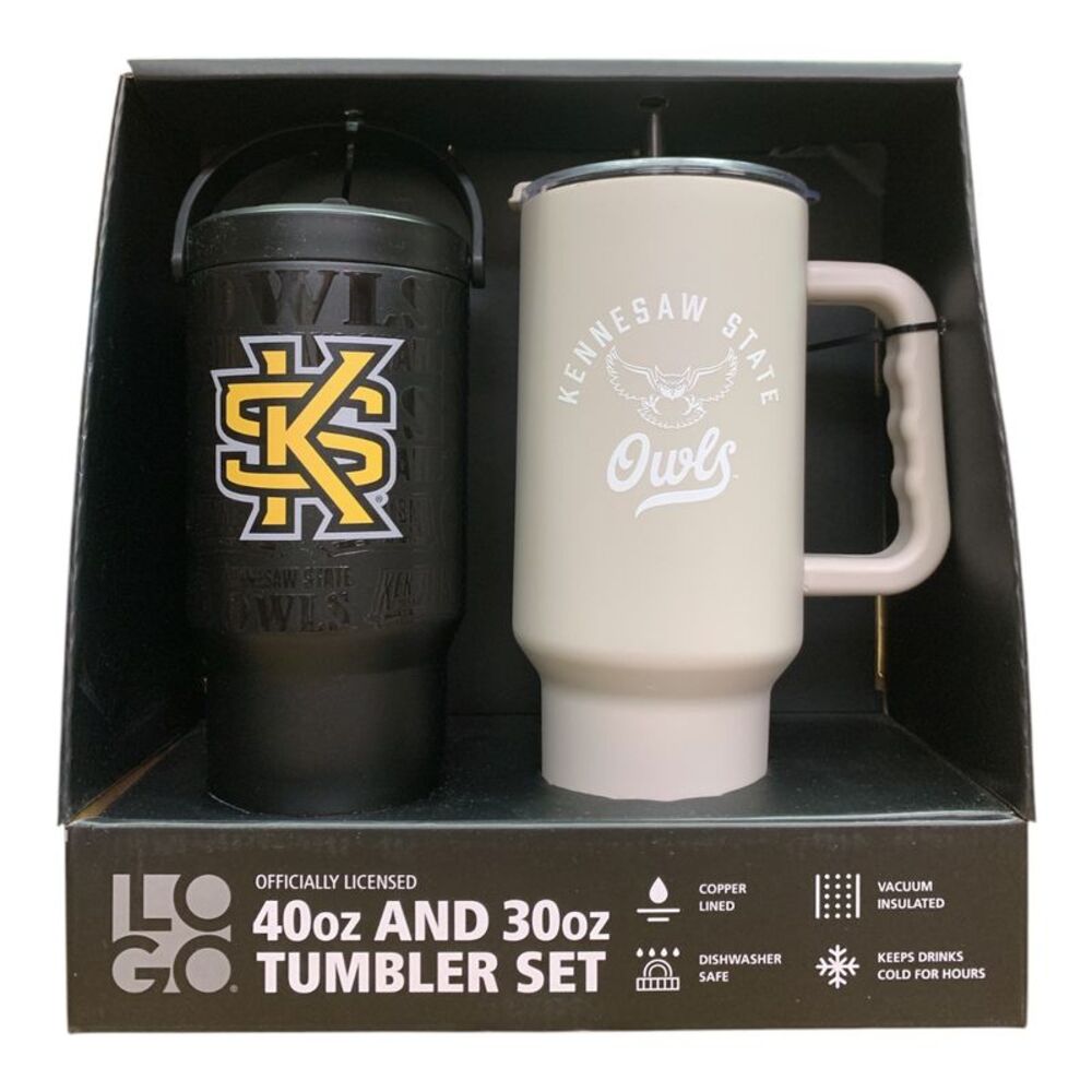 Kennesaw State Owls - Logo Brands NCAA Officially Licensed 40 oz. and 30 oz. Tum